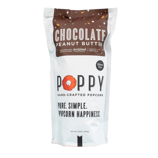 Poppy Popcorn Chocolate Peanut Butter Market Bag 9.25oz