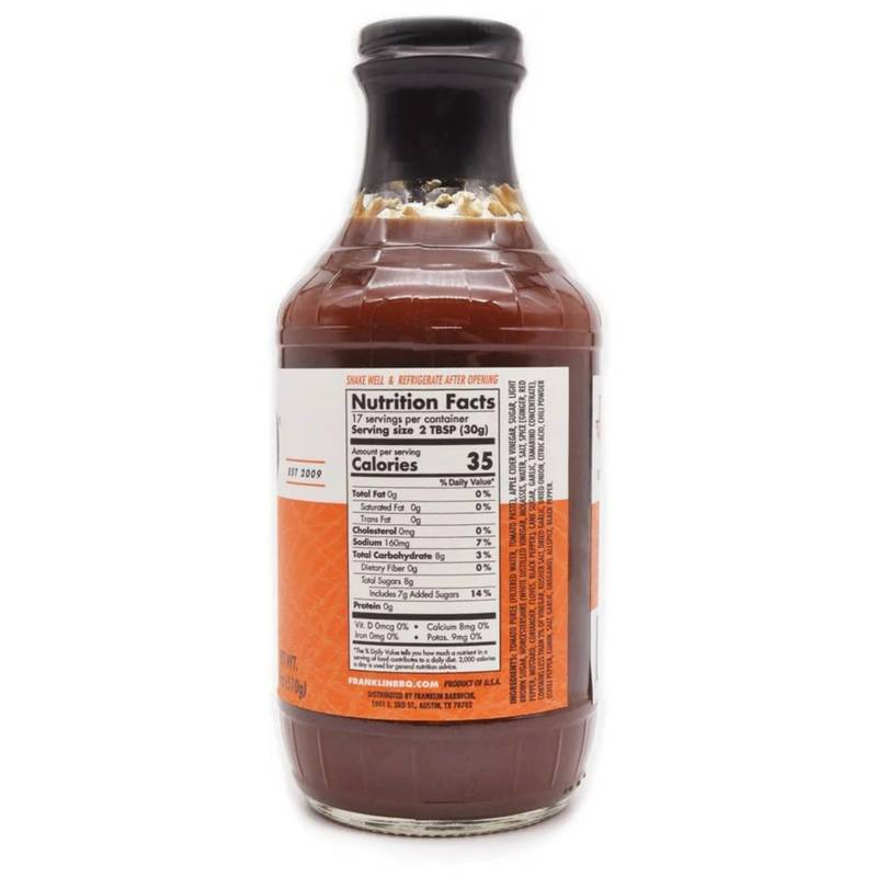 Franklin Barbecue Texas BBQ Sauce, 18oz.