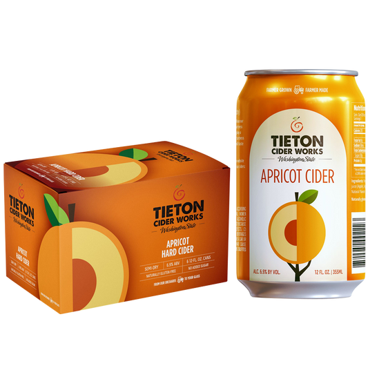 Tieton Cider Works Apricot Cider 6pk 12oz Can