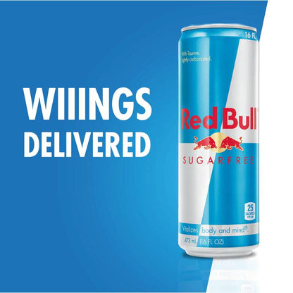 Red Bull Energy Drink Sugar Free 16oz Can