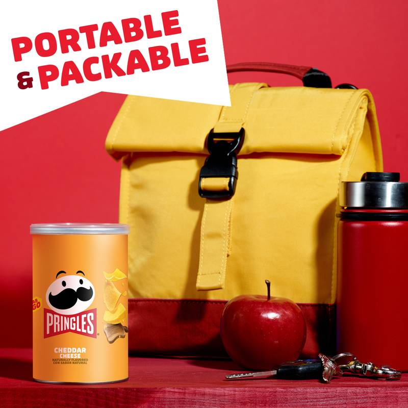 Pringles Potato Crisps Chips Cheddar Cheese 2.5oz Grab N' Go