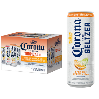 Corona Hard Seltzer Tropical Mix Variety Pack 12pk 12oz Cans 4.5% ABV