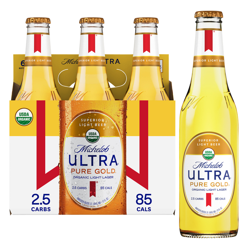 Michelob Ultra Pure Gold 6pk 12oz Btl 4.2% ABV