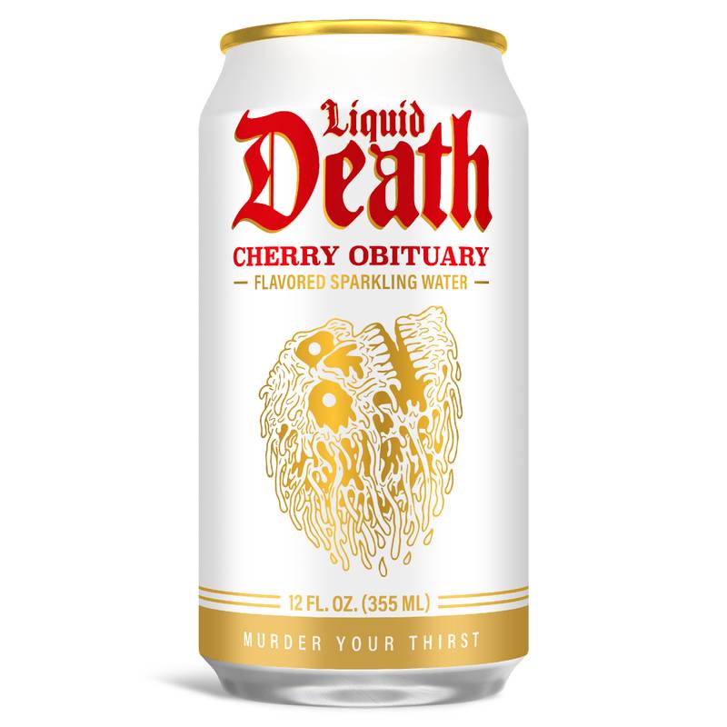 Liquid Death Cherry Obituary Sparkling Water 6pk 12oz Can