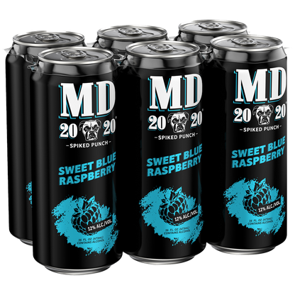 MD 20/20 Blue Razberry 6pk 16oz Can 12.0% ABV