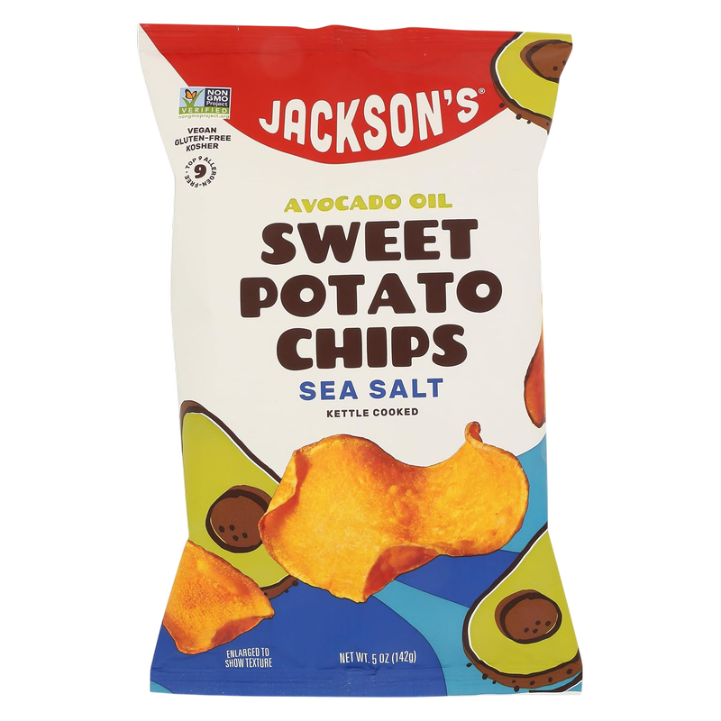 Jackson's Sea Salt 5oz Avocado Oil Sweet Potato Chips, 5oz
