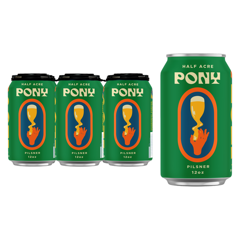 Half Acre Pony Pils 6pk 12oz Can 5.5% ABV