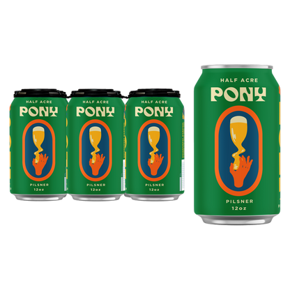 Half Acre Pony Pils 6pk 12oz Can 5.5% ABV