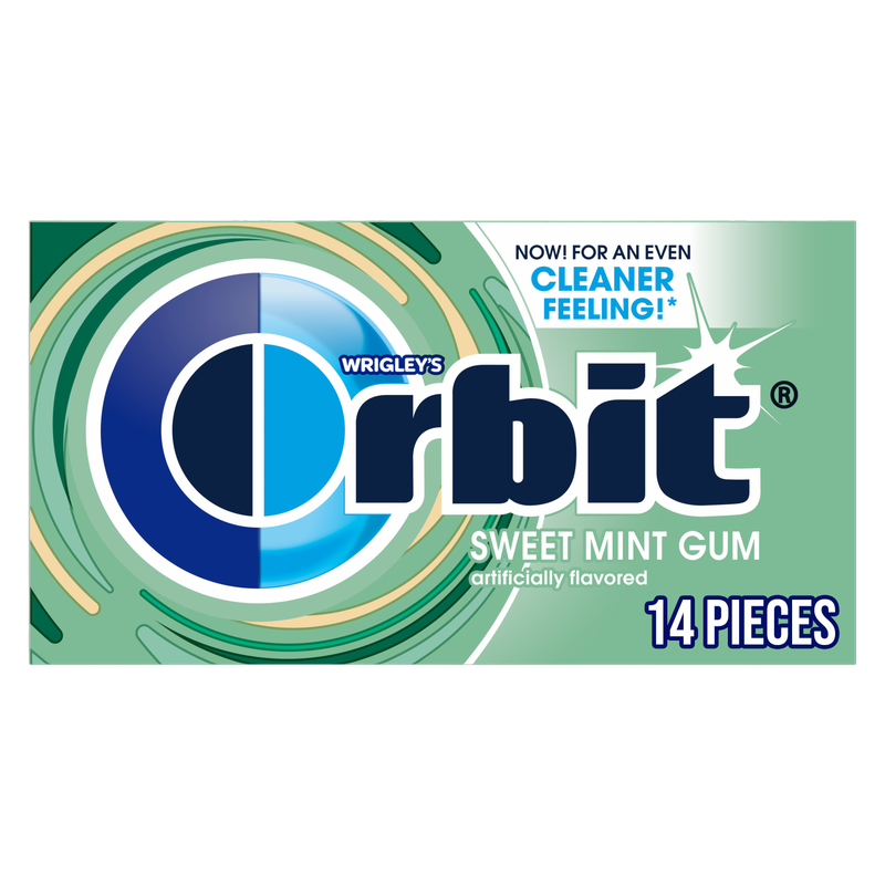 ORBIT Gum Sweet Mint Sugar Free Chewing Gum, Single Pack, 14 Piece