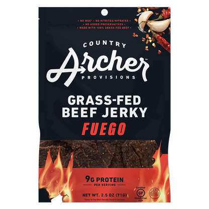 Country Archer Fuego Beef Jerky 2.5 oz. Bag