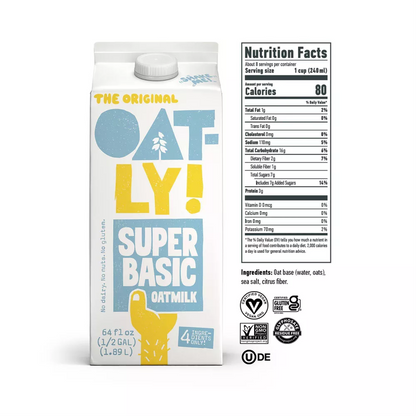 Oatly Super Basic Oatmilk 64oz
