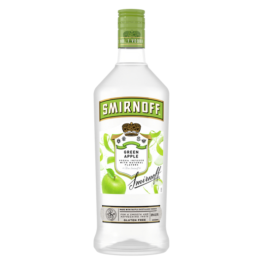Smirnoff Green Apple Vodka 1.75L PET (60 proof)