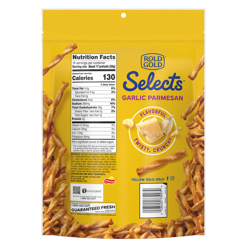 Rold Gold Selects Garlic Parm 16oz