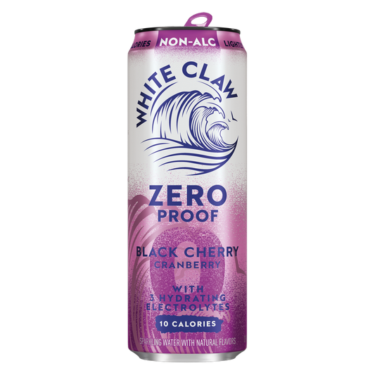 White Claw Zero Proof Black Cherry Cranberry Single 12oz Can