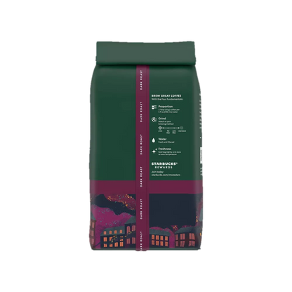 Starbucks Whole Bean Dark Roast 100% Aribaca French Roast Coffee 12oz Bag