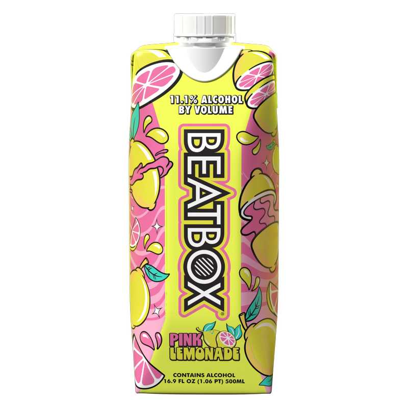 BeatBox Pink Lemonade 500ml 11.1% ABV Wine Party Punch