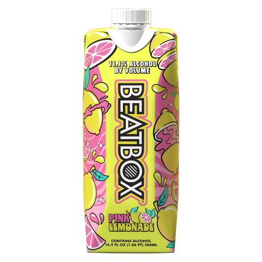BeatBox Pink Lemonade 500ml 11.1% ABV Wine Party Punch
