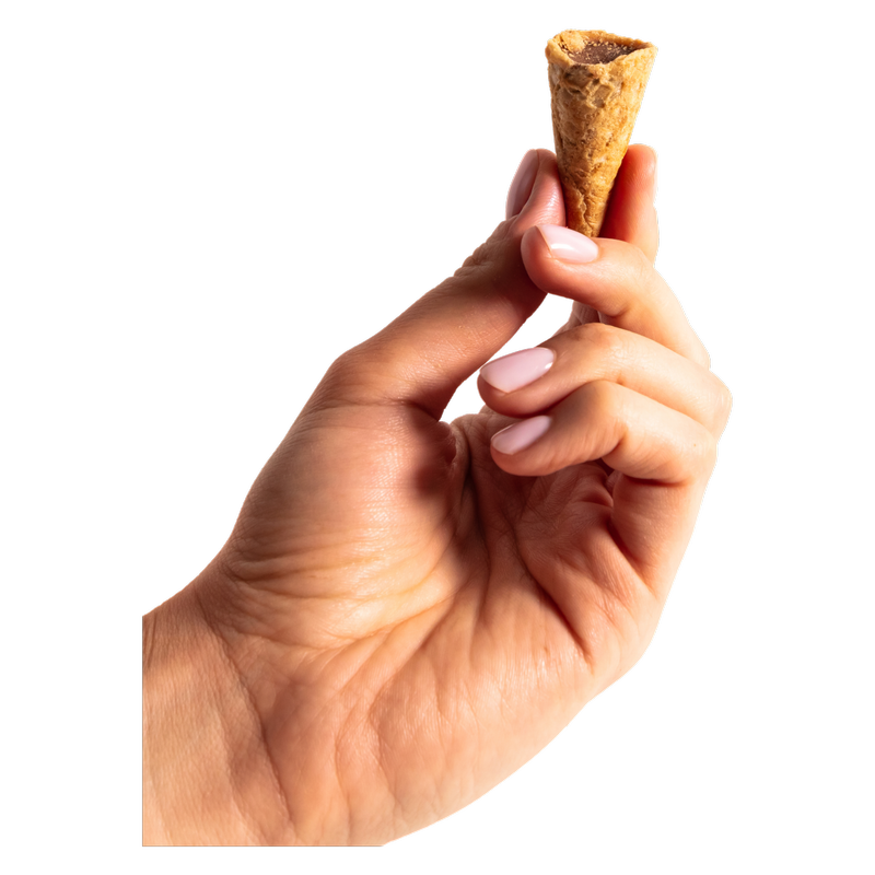 Basically Peanut Butter & Milk Chocolate Mini Waffle Cones