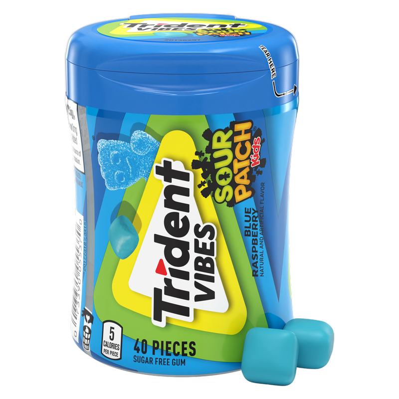 Trident Vibes Sour Patch Kids Blue Raspberry
