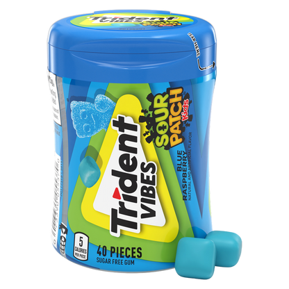 Trident Vibes Sour Patch Kids Blue Raspberry