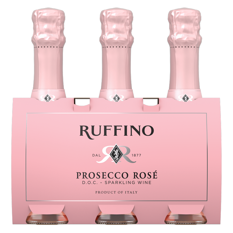 Ruffino Sparkling Rose 3pk 187ml Btl