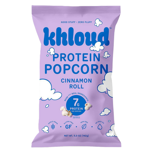Khloud Cinnamon Roll Protein Popcorn, 5oz