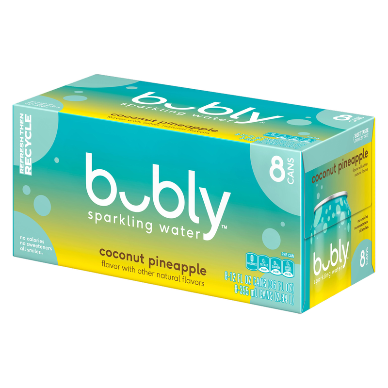 Bubly Coconut Pineapple 8pk 12oz Can