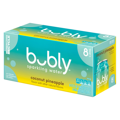 Bubly Coconut Pineapple 8pk 12oz Can