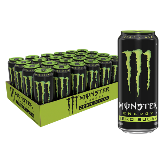 Monster Energy Zero  Sugar 24pk 16oz Can- XL