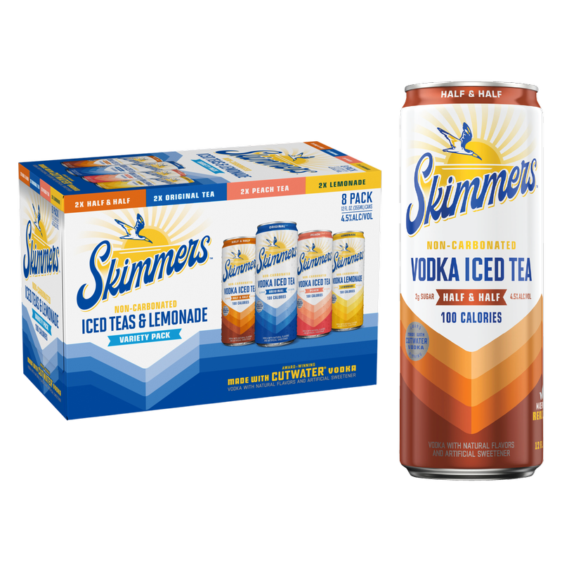 Skimmers Vodka Iced Tea Variety Pack 8pk 12oz Can 4.5% ABV