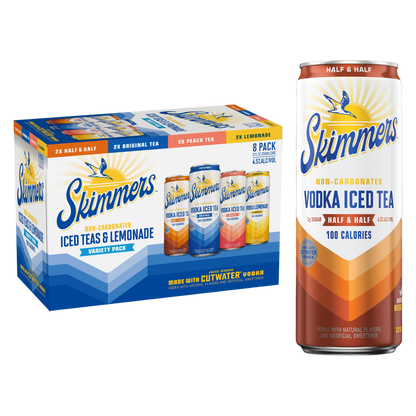 Skimmers Vodka Iced Tea Variety Pack 8pk 12oz Can 4.5% ABV