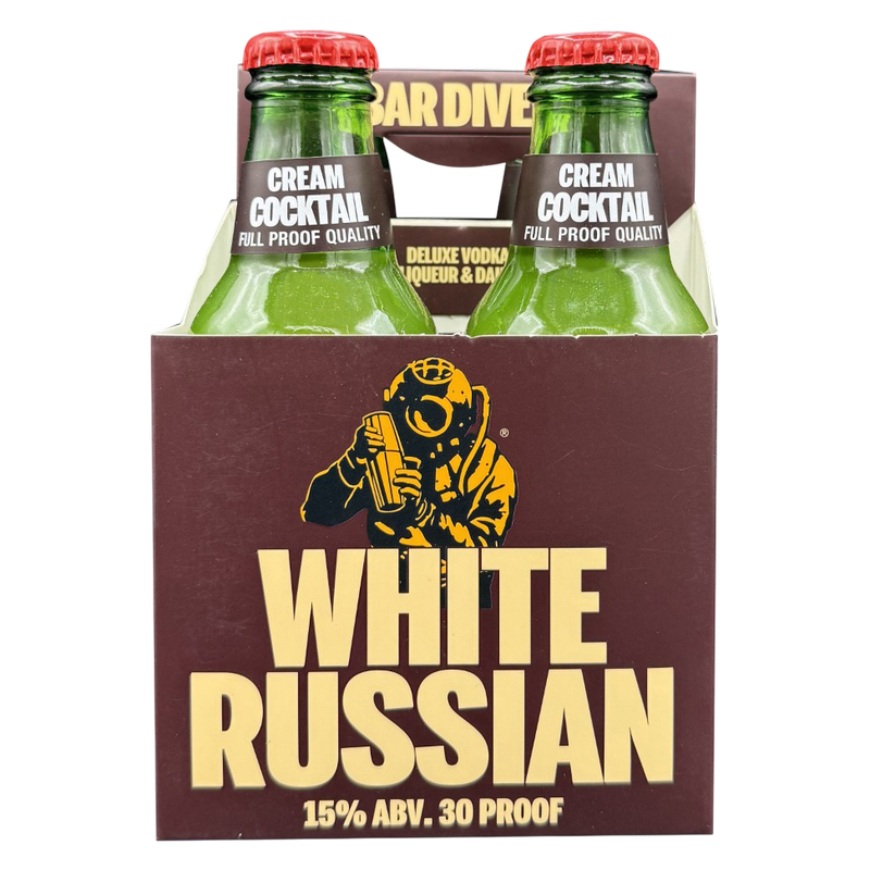 Bar Diver White Russian 4pk 200ml Bottle