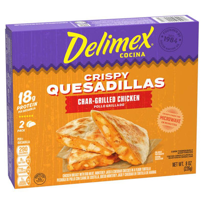 Delimex Char-Grilled Chicken Crispy Quesadillas, 8oz.