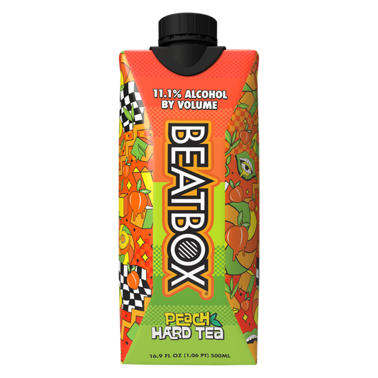 Beatbox Peach Hard Tea 500ml 11.1% ABV Wine-Based