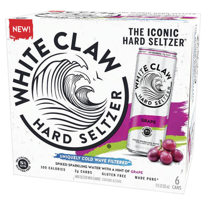 White Claw Grape 6pk 12oz Can 5% ABV