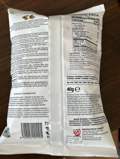 Torres Black Truffle Gourmet Potato Chips, 1.41 oz