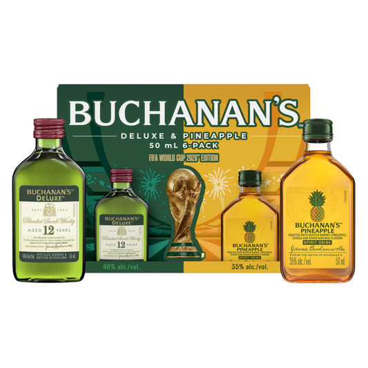 Buchanan's Deluxe & Pineapple 6pk 50ml Fifa Pack