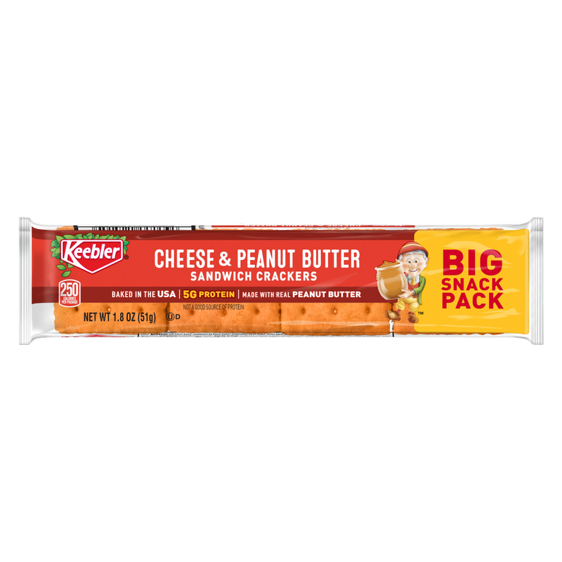 Keebler® Cheese Crackers with Peanut Butter, 1.8 oz