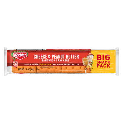 Keebler® Cheese Crackers with Peanut Butter, 1.8 oz