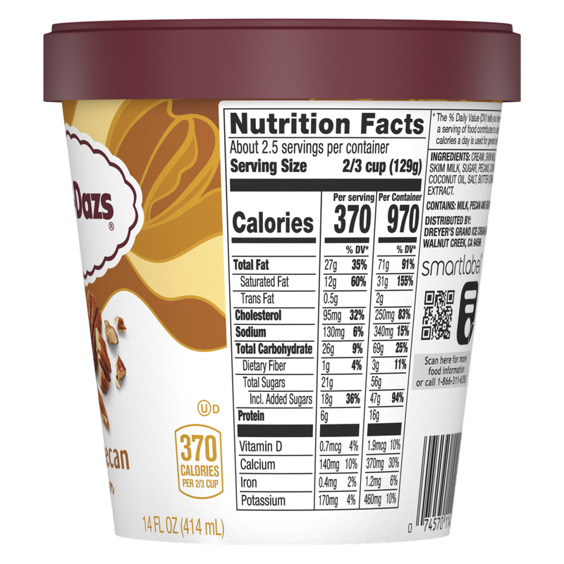Haagen-Dazs Butter Pecan Ice Cream, 14oz.