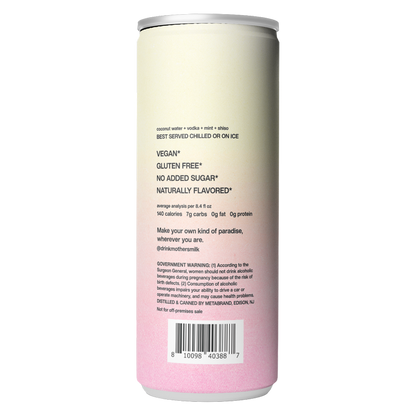 Mother's Milk Coconut Water Cocktail 4pk 250ml 9% ABV