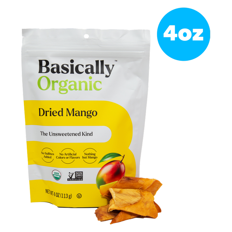 Basically Organic Unsweetened Dried Mango