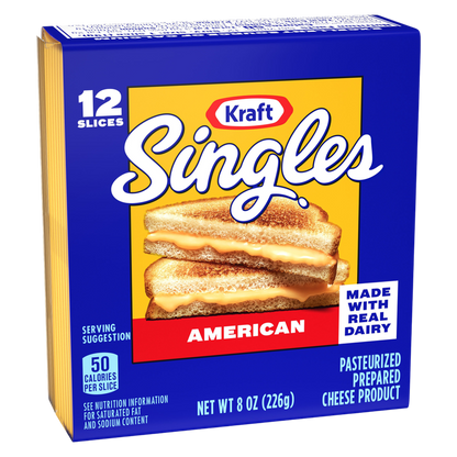 Kraft Singles American Cheese Slices - 12ct/8oz