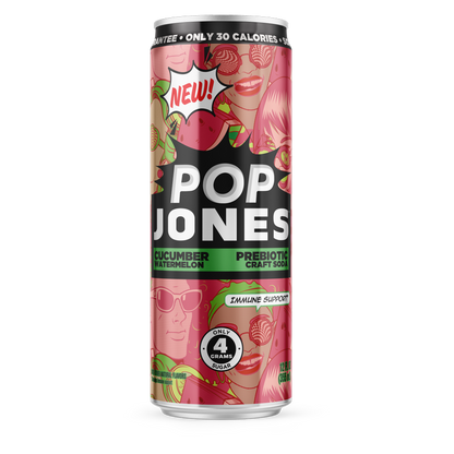 Pop Jones Watermelon Cucumber 12oz Can