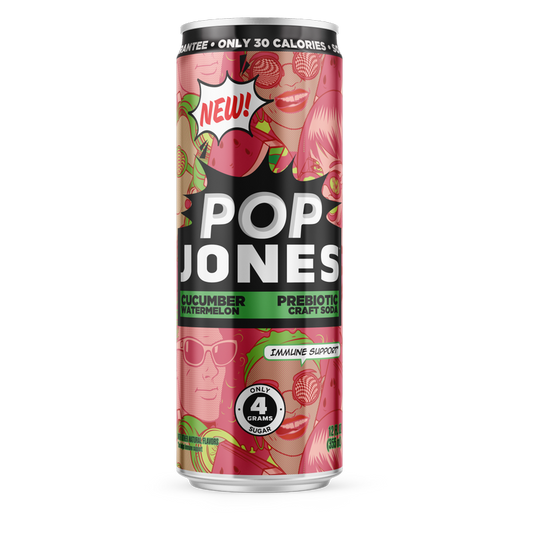 Pop Jones Watermelon Cucumber 12oz Can