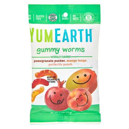 YumEarth Organic Gummy Worms 2.5oz