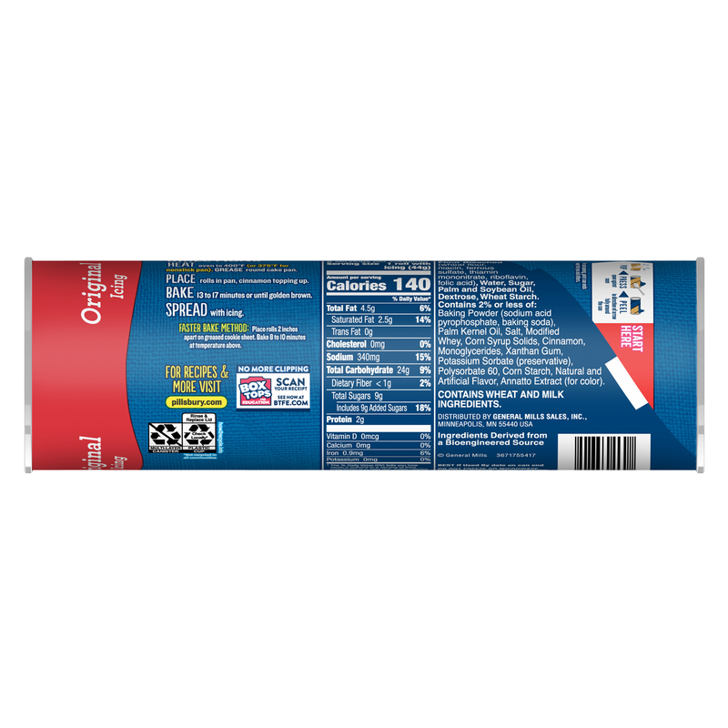 Pillsbury Cinnamon Rolls with Original Icing - 8ct/12.4oz