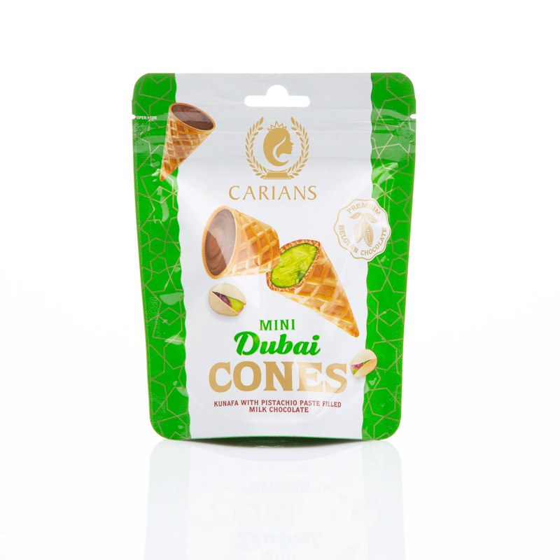 Carian's Mini Dubai Chocolate Cones, 1.76 oz