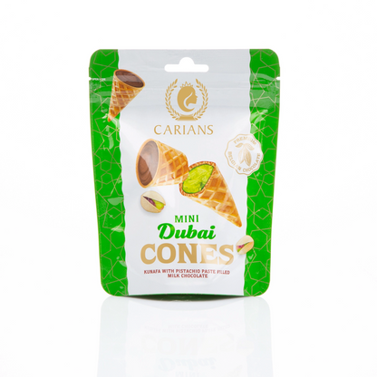 Carian's Mini Dubai Chocolate Cones, 1.76 oz