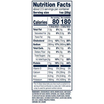 Lorissa's Kitchen Ginger Teriyaki Chicken Strips 2.25oz